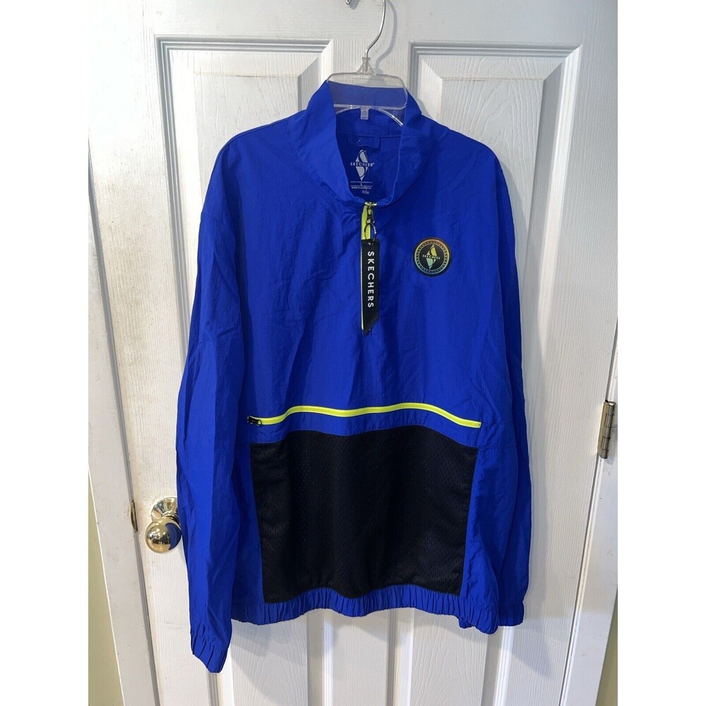 Skechers Performance Jacket Mens L Windbreaker Nylon Anorak Sports Athletic New - Picture 10 of 10